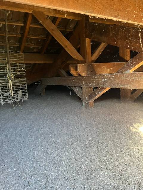 soufflage en R 8= 400 mm de ouate de cellulose