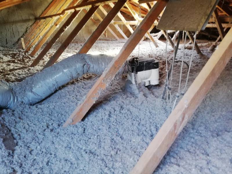 Isolation d'une villa sur la commune de Craponne dans l'Ouest Lyonnais