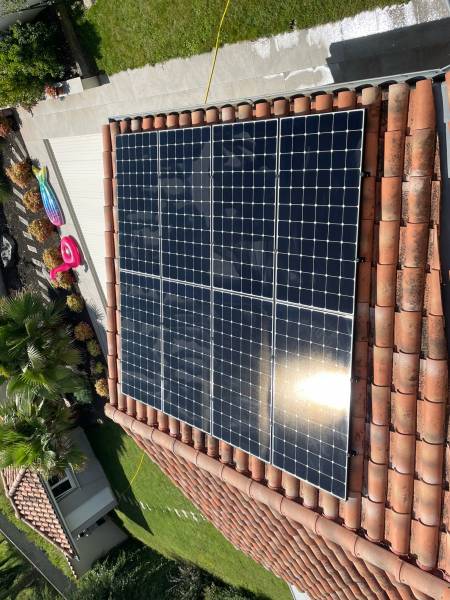 Nettoyage de panneaux Photovoltaïques sur la commune de Brindas