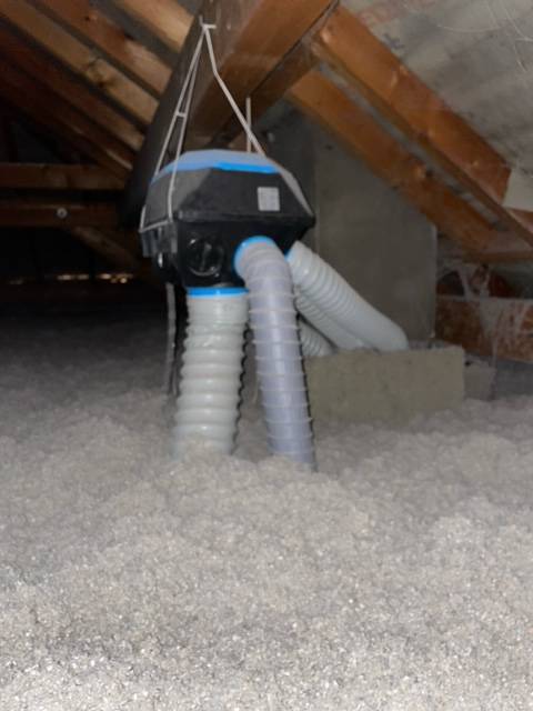 Isolation des combles perdus sur la Commue de Lozanne