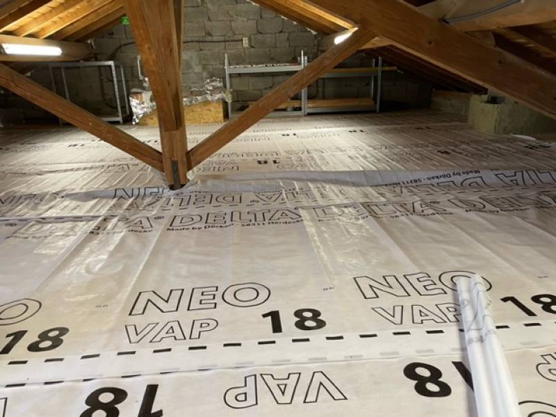 Mise en place de pare vapeur